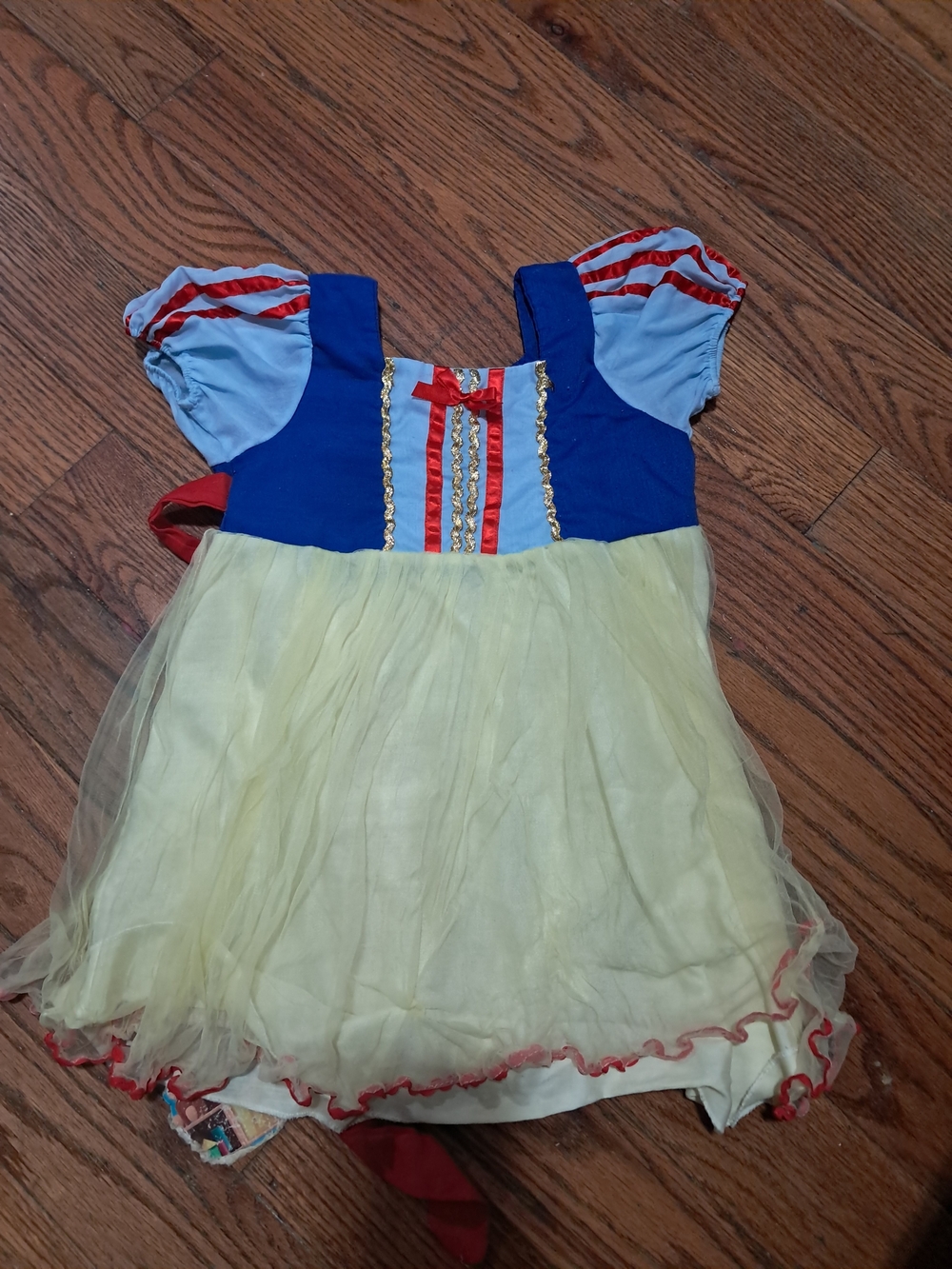 Snow White Princess Blue and Yellow Costume Dress